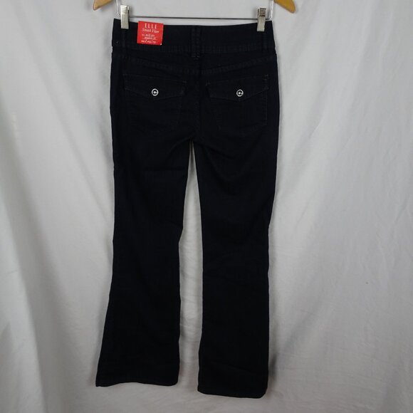 Elle Stretch Flare Mid Rise Modern Fit Jeans Size 2 Regular - Picture 2 of 8
